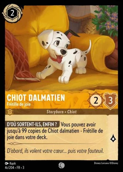 004c/204 Chiot Dalmatien, Frétille de joie