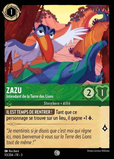 093/204 Zazu, Intendant de la Terre des Lions