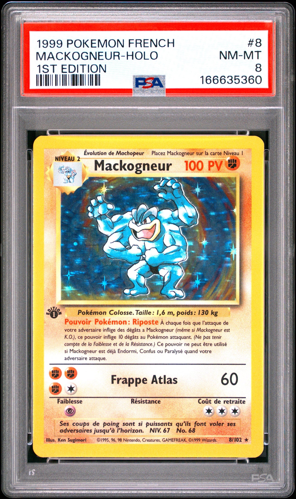 [GRADE] [PSA 8] 008/102 Mackogneur