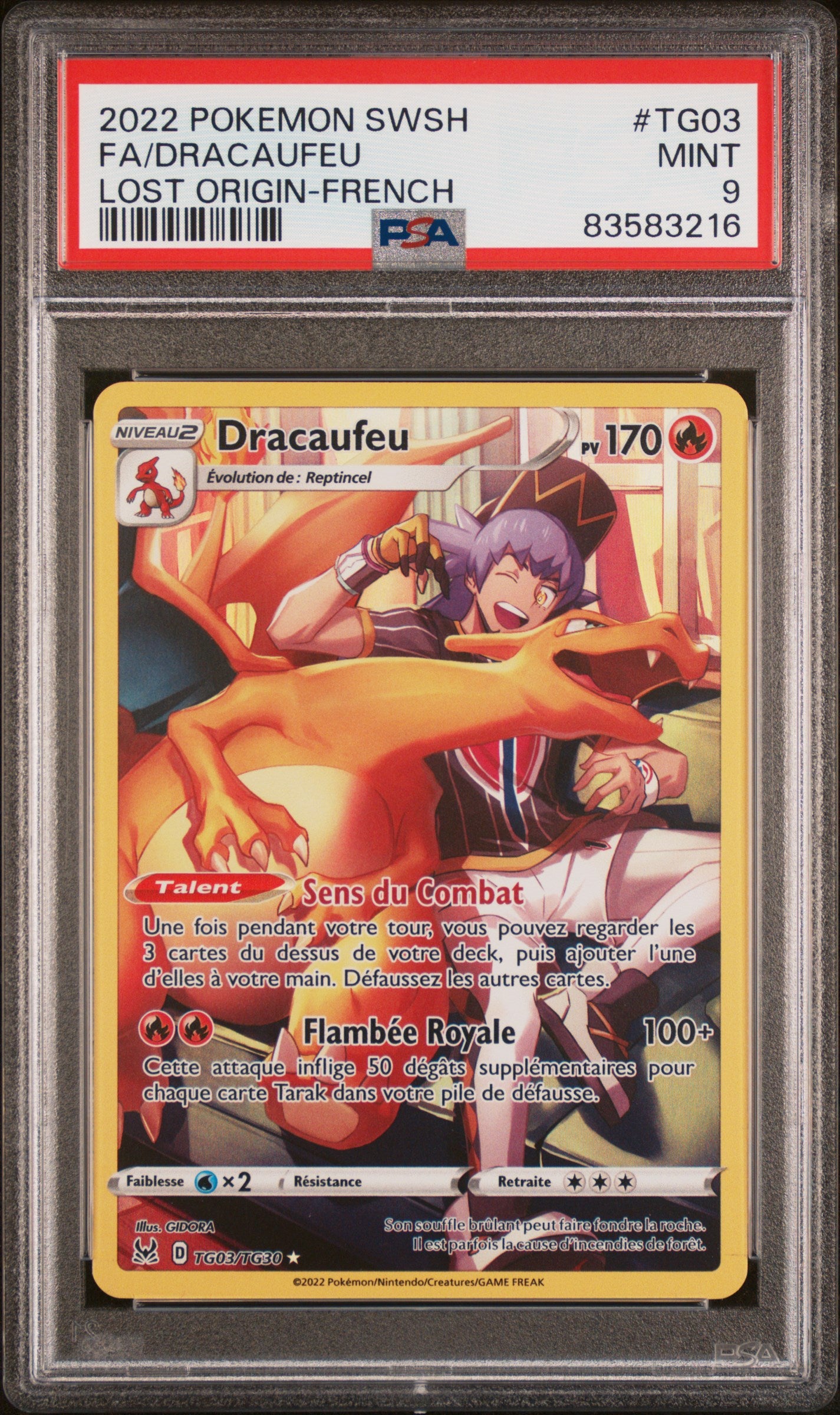 [GRADE] [PSA 9] TG03 Dracaufeu