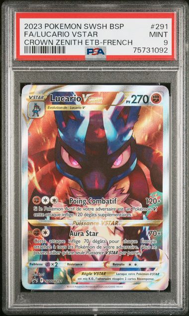 [GRADE] [PSA 9] SWSH291 Lucario VStar