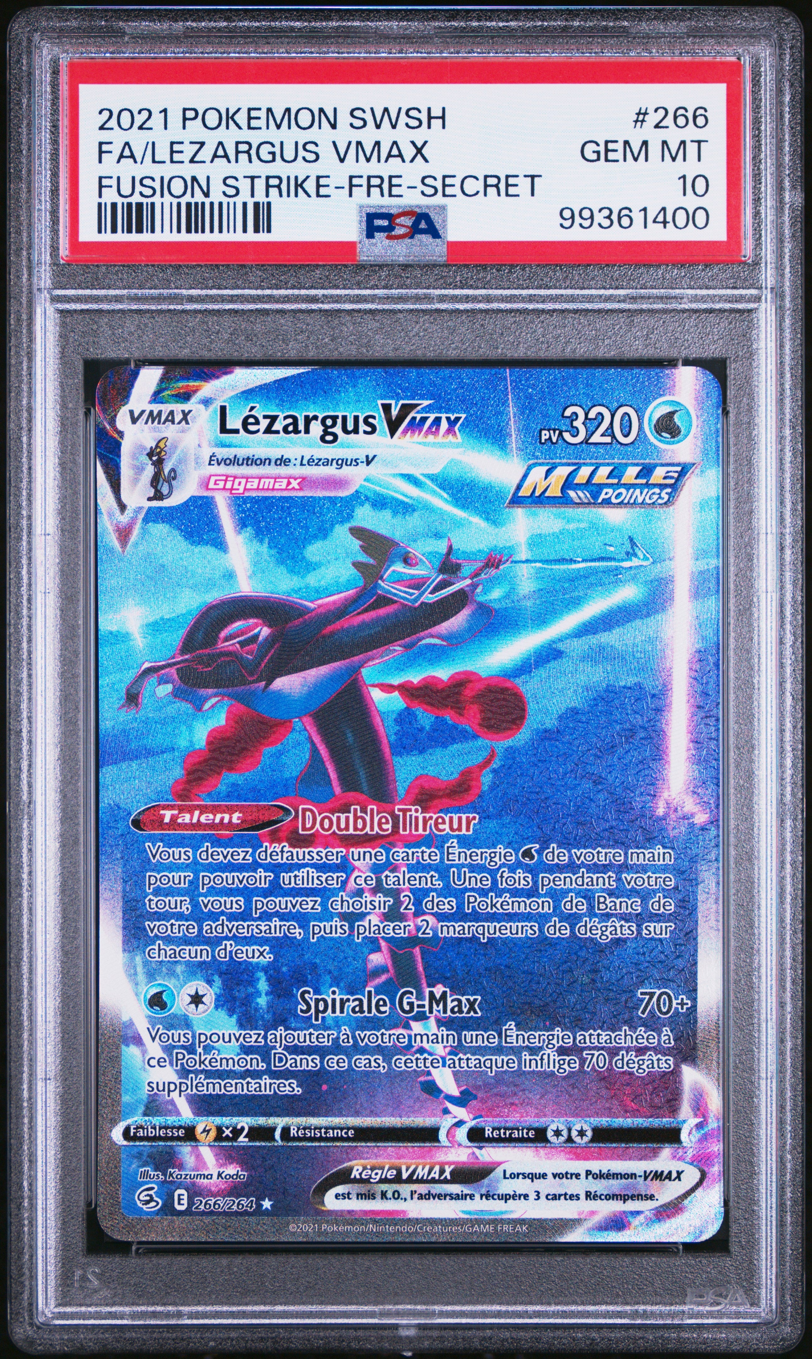 [GRADE] [PSA 10] 266/264 Lezargus VMax