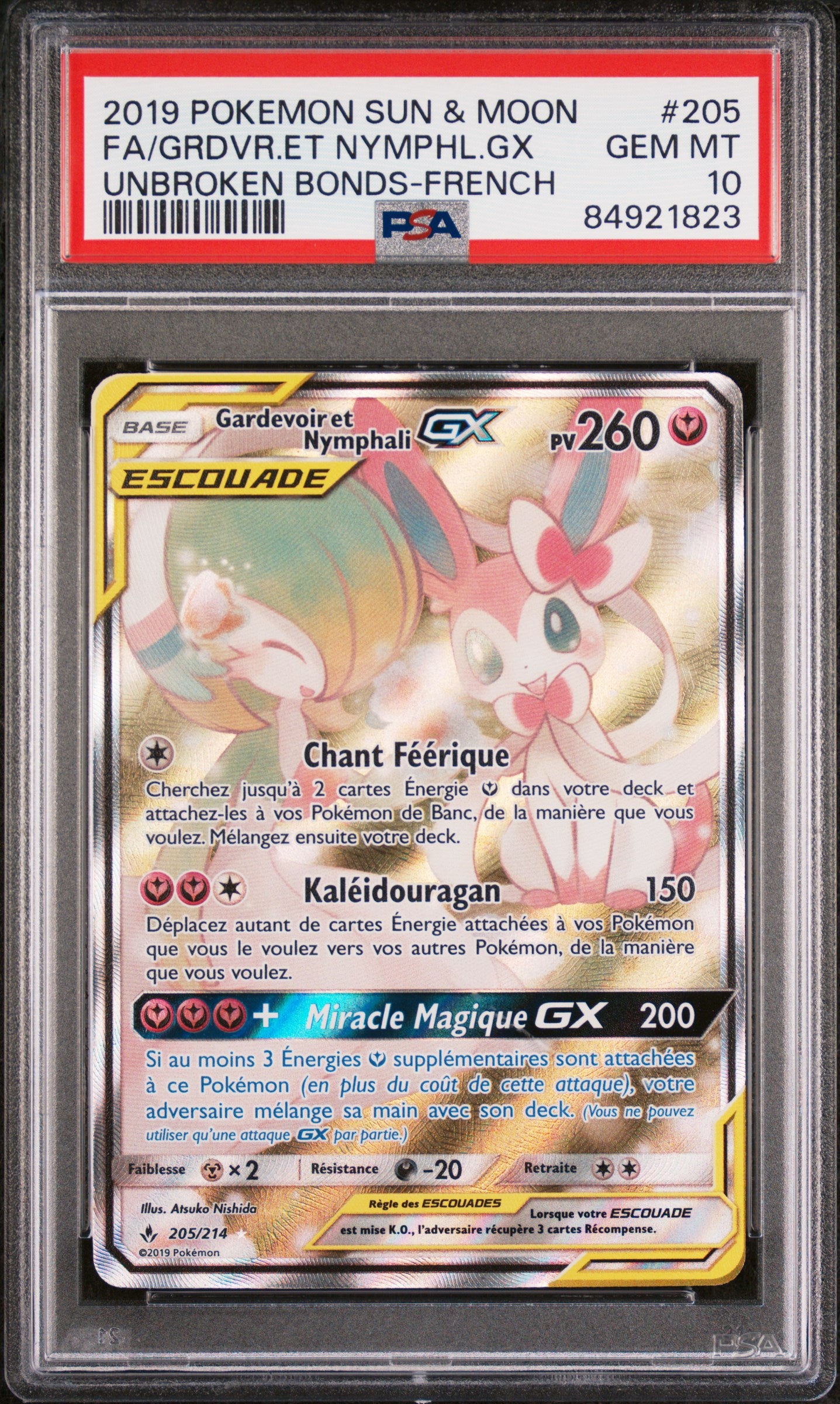 [GRADE] [PSA 10] 205/214 Gardevoir & Nymphali