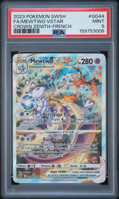 [GRADE] [PSA 9] GG44/GG70 Mewtwo VStar