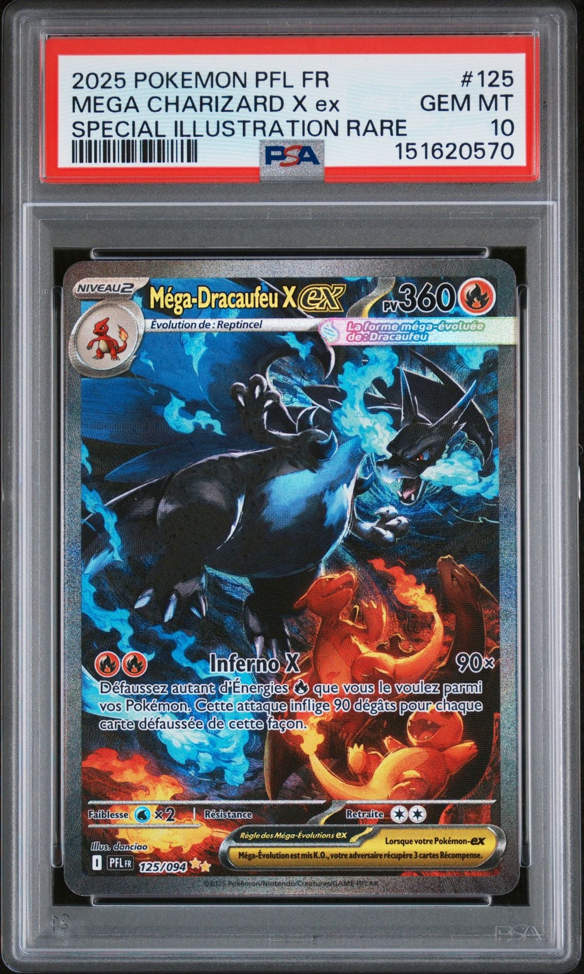 [GRADE] [PSA 10] 125/094 Mega Dracaufeu X