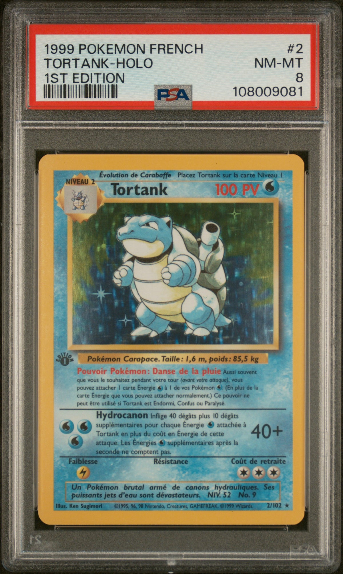 [GRADE] [PSA 8] 002/102 Tortank