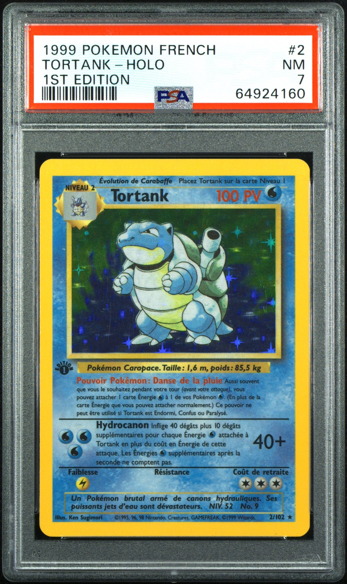 [GRADE] [PSA 7] 002/102 Tortank