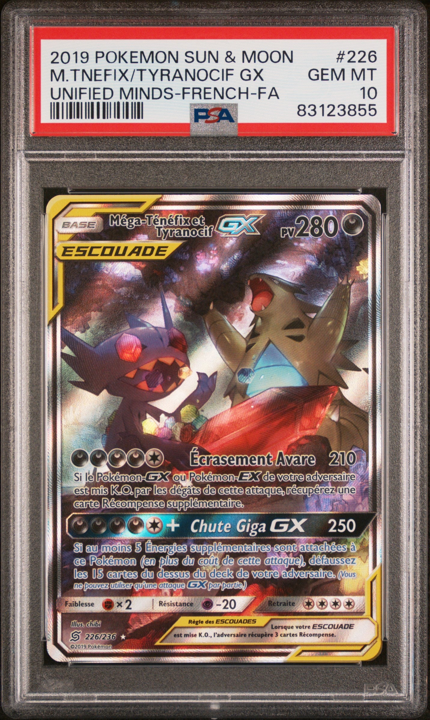 [GRADE] [PSA 10] 226/236 Mega Tenefix & Tyranocif