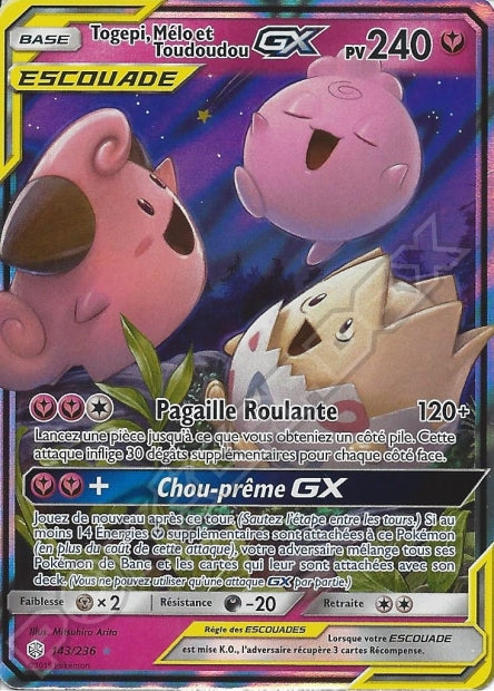 143/236 Togepi, Mélo et Toudoudou-GX