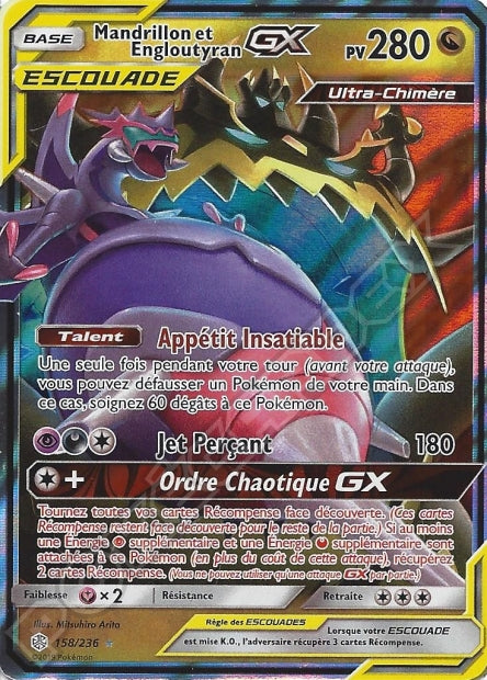 158/236 Mandrillon et Engloutyran-GX