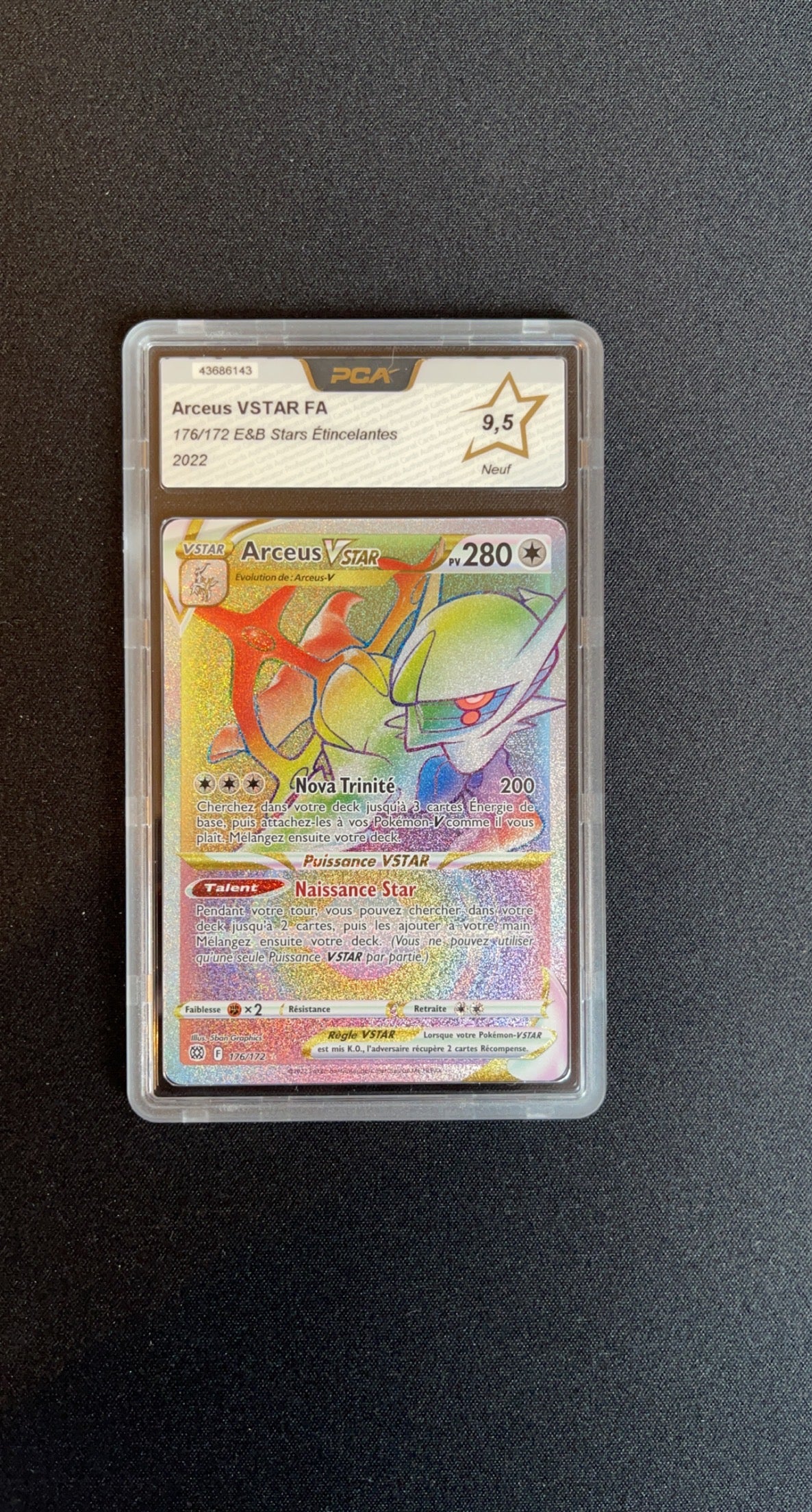 [GRADE] [PCA 9,5] 176/172 Arceus VStar Rainbow